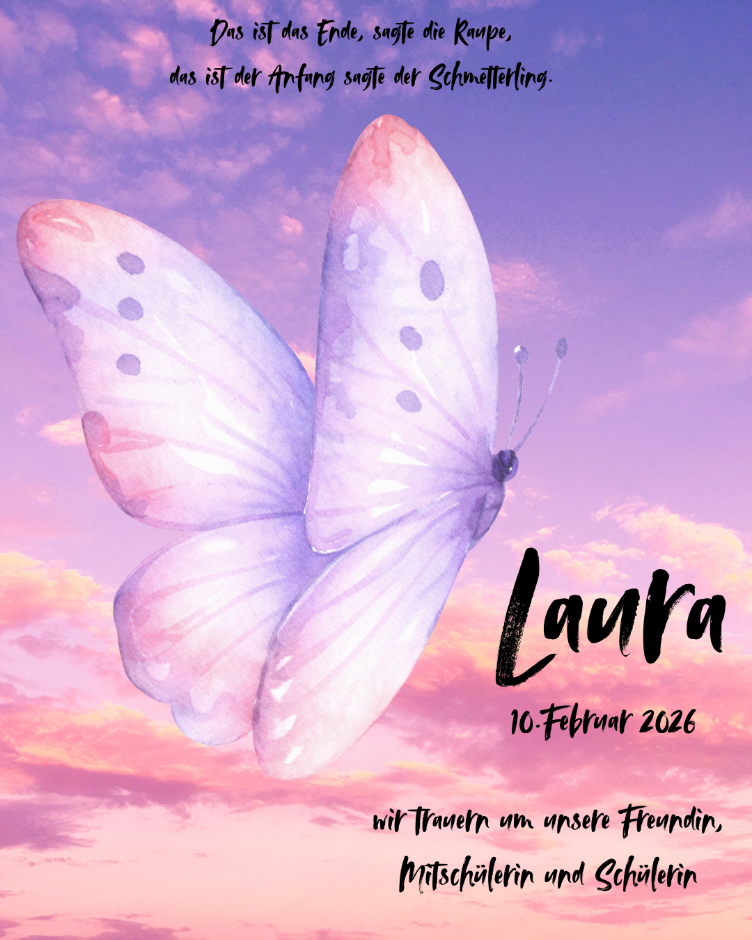 Wir trauern um Laura